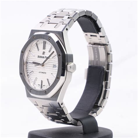 royal oak white dial|ap royal oak retail price.